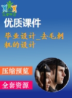 畢業(yè)設(shè)計_去毛刺機(jī)的設(shè)計